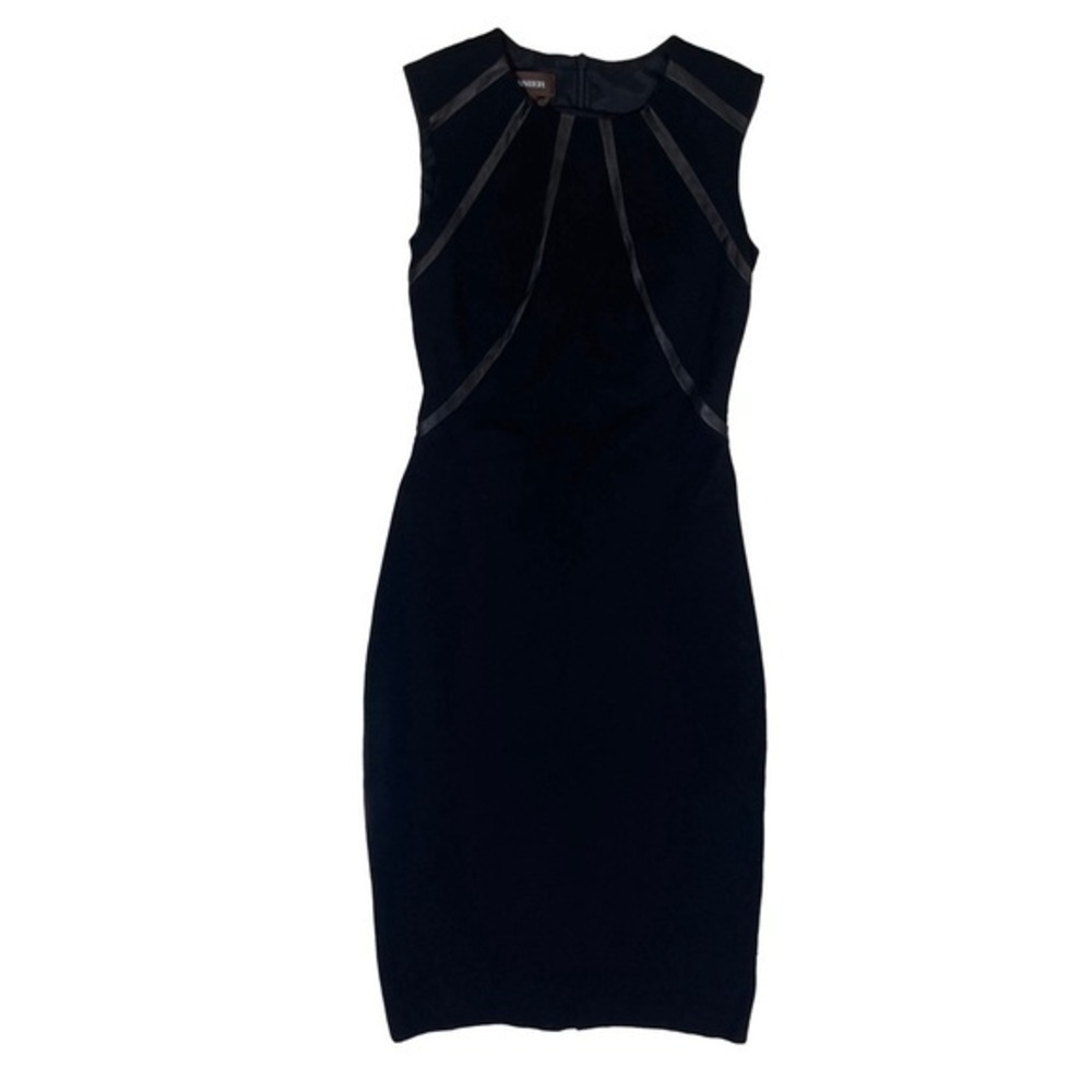 ⭐️ Danier black dress with leather- size 0